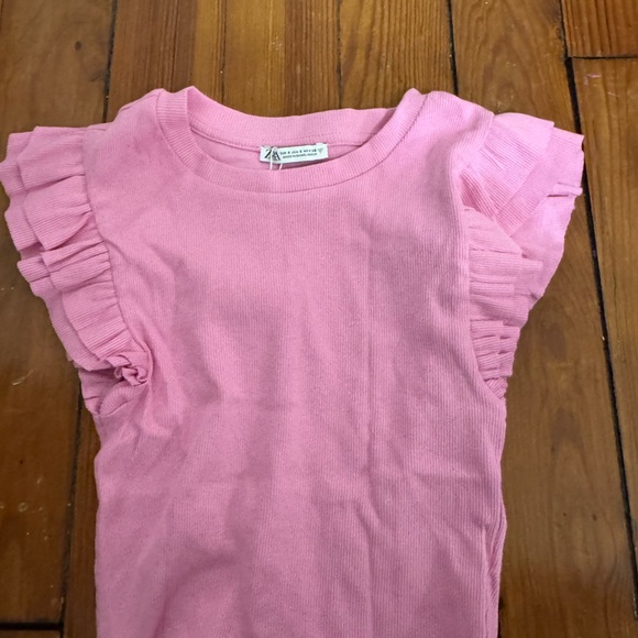 Zara Tops - Pink Ruffled Zara Top